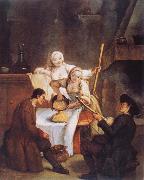 Pietro Longhi The Polenta oil